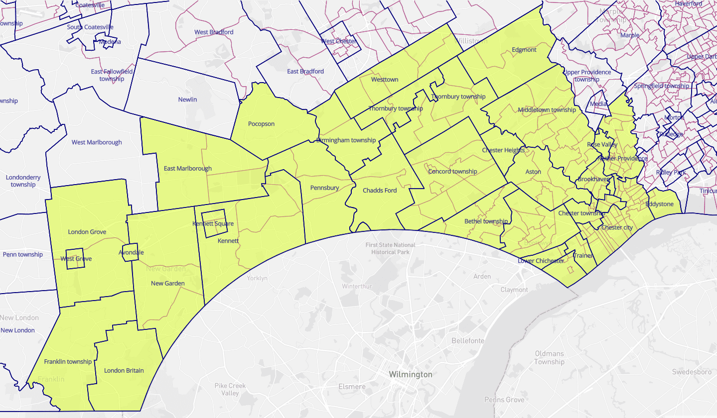 Woodin PA Senate District 9 Map